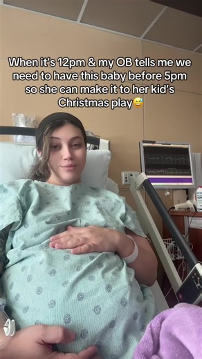 We almost did it😂 a different OB delivered baby girl at 7:24pm December 9th. 🤭 #39weekspregnant #laboranddelivery #momsoftiktok #newborn #babygirl