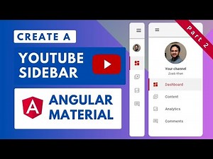 Create a YouTube sidebar clone with Angular Material Components! (Part 2)
