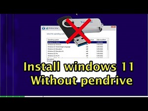 how to install windows 11 without pendrive in windows 10 PC