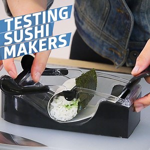 3.7M views · 6.6K reactions | Perfect Sushi Roll Maker versus the Sushi Bazooka: Which one makes a better roll? | Eater | Facebook