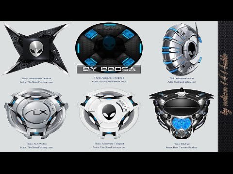 Mega Pack de Skins Alienware Para Windows Media Player