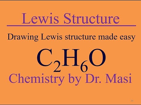 How to Draw a Lewis Structure for Ethanol? C2H6O