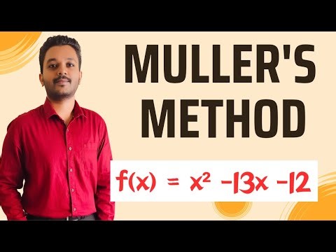 Muller's Method | Numerical Methods | Engineering mathematics | Example solved | Mathspedia |
