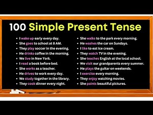 100 Simple Present Tense Sentences for Daily Use | English Grammar | Tenses in English.
