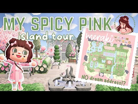 What does my spicy island look like? Pink Island Tour | Animal Crossing New Horizons | ACNH