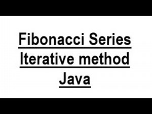 Generating Fibonacci series using Java.