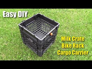 DIY Milk Crate Rear Rack Cargo Carrier