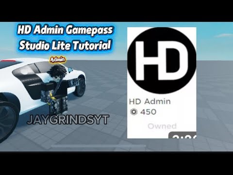 HD Admin Gamepass | Studio Lite Tutorial