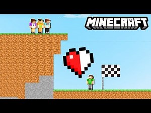 HALF HEART RACE CHALLENGE! (Minecraft)