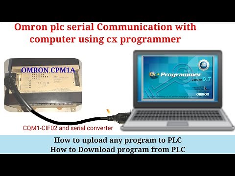 Omron PLC serial communication with PC using CX programmer | Counter programming | Upload & download