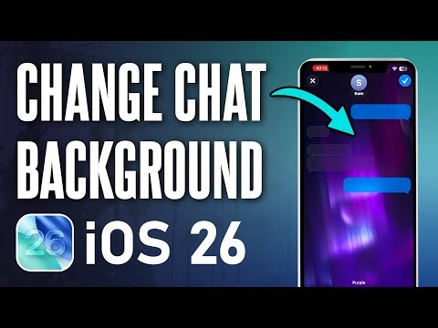 How to Change Chat Background in Messages on iPhone (iOS 26)
