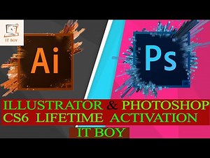 Adobe illustrator & Photoshop CS6 setup with life time activation