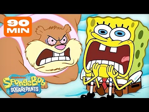 SpongeBob's ANGRIEST Moments 😡🤯 | 90 Minute Compilation | SpongeBob