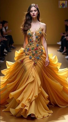 Stunning Evening Gowns that Dazzle on the Runway! Fashion Show Magic! Like & Subscribe!