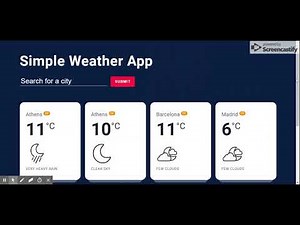 Build a Weather App With Vanilla JavaScript By Using OpenWeatherMap API & Custom Icons