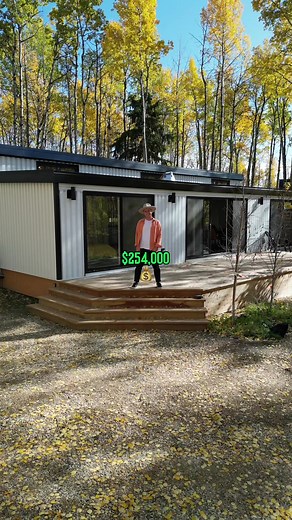 Come for a tour of this brand new modular home starting at $254,000 in Alberta! 🏠🇨🇦 This modular home with the land is $434,900 💰 Built by @Rockbox Structures 🛠️ Would you live here? 🤔 #albertarealestate #modularhome #tinyhome #affordablehousing #reddeerrealestate #calgaryrealestate #albertahomes