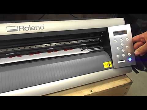 Roland GX24 Cutting Using Crop Marks