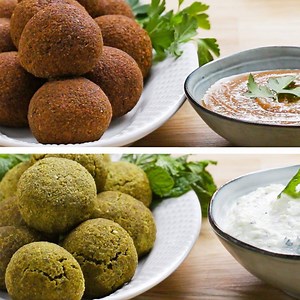 671K views · 3.2K reactions | Here's how to make Classic homemade Falafel AND healthier Baked Falafel. And, of course, lots of Tzatziki sauce! Recipe: https://tasty.co/compilati…/falafel-2-ways-classic-and-baked | Tasty | Facebook