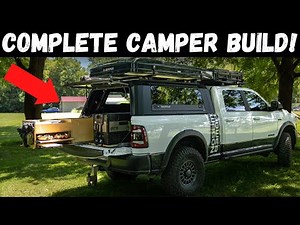Complete Truck Camper Build With Onboard Water, Battery Bank And Solar!