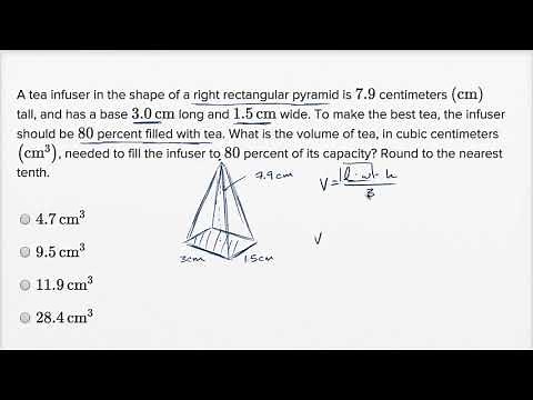 Volume word problems — Basic example | Math | SAT | Khan Academy