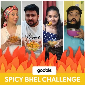 214K views · 1.3K reactions | Spicy Bhel Challenge - The Spiciest Bhel Challenge Ever! Watch our friends try out the Spicy Bhel Challenge with a twist of Tongue Twisters! | Gobble | Facebook