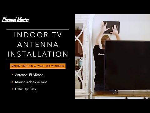 Indoor Antenna Installation on a Wall or Window | Channel Master