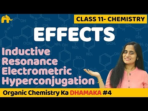 GOC Class 11 | Inductive effect | Resonance | Electromeric | Hyperconjugation | CBSE NEET JEE