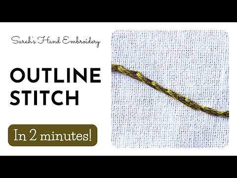 How to do Outline Stitch