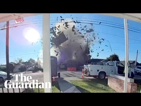 Gas explosion caught on doorbell camera destroys home in California