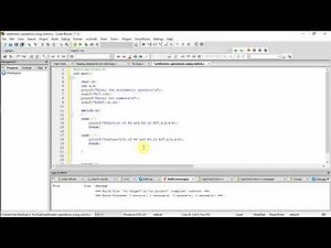 arithmetic operations using switch in C