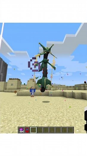 Mega rayquaza in minecraft pixelmon | #megaRayquaza