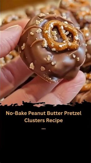 No-Bake Peanut Butter Pretzel Clusters