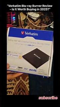 Verbatm HD 4K External Slimeline Blue-ray Writer Unboxing Review. #trending #playstationgamer #shot