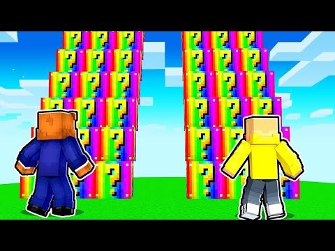 I Can't Believe She Did that! In Minecraft Lucky Block Race!