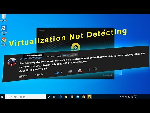 Fix LDPlayer Not Detecting Your Already-Enabled VT [ Quick Tutorial )