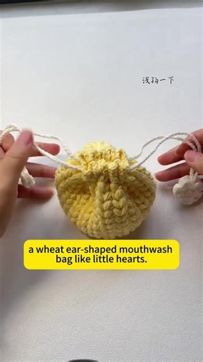 Crochet a Lovely Drawstring Bag Tutorial