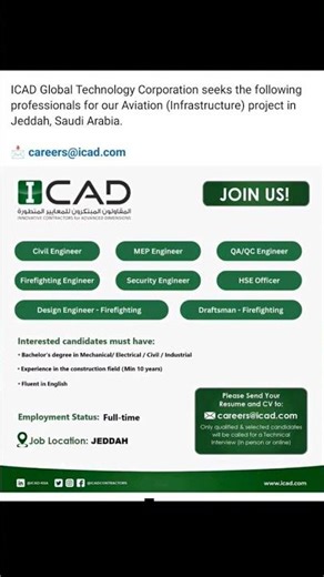 ICAD Innovative Contractors for Advanced Dimensions Jeddah SAUDI Arabia DUBAI