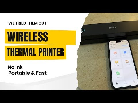Portable Printer Wireless for Travel, Small Bluetooth Thermal Inkless Printer - We tried it out.