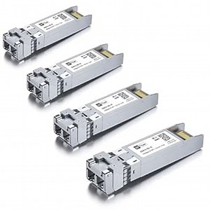 H!Fiber 10G Single Mode SFP+ LC Module, 10GBase-LR Fiber Transceiver for Cisco SFP-10G-LR, Meraki MA-SFP-10GB-LR, Ubiquiti UniFi UF-SM-10G, Mikrotik, Netgear, D-Link (SMF,1310nm,10km,DDM) 4 Pack