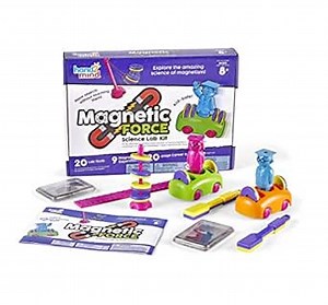 Amazon.com: hand2mind Magnetic Science Kit for Kids 8-12, Kids Science Kit with Fact-Filled Guide, Make Magnets Float and Build a Compass, STEM Toys, 9 Science Experiments : Toys & Games