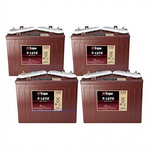 12-Volt Golf Cart Batteries - Trojan Battery 12V/150Ah T-1275 (4-Pack, 48-Volt)