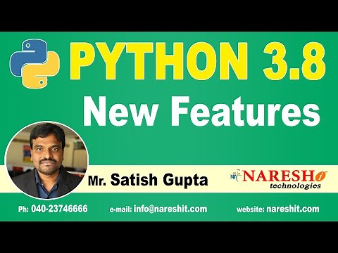 Python New Features 3.8 | Python New Features 3.8 Tutorial | by Mr. Satish Gupta