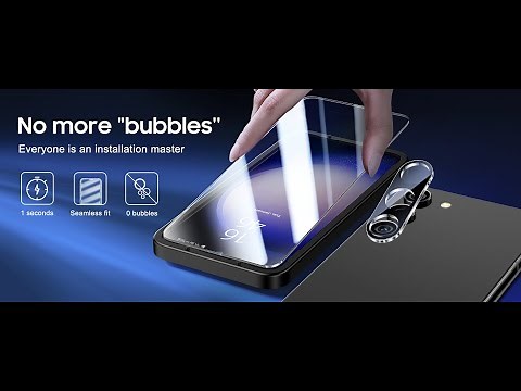 Uyiton for Samsung Screen Protector and Camera Lens Protector installation Video