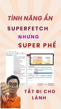 Hướng dẫn tắt tính năng Superfetch (Sysmain) để giúp máy tính mượt hơn. #pc #pcgaming #pcsettings