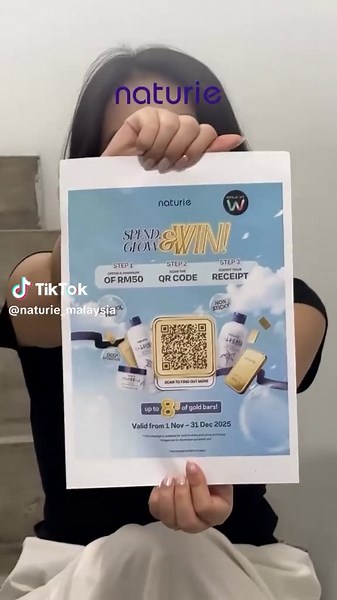 Wait… did you hear? 👀 Someone might actually walk away with REAL gold bars… Yes. GOLD! From the Naturie Spend, Glow & Win campaign. 𝗛𝗼𝘄 𝘁𝗼 𝗝𝗼𝗶𝗻: 1️⃣ Spend RM50 on any Naturie product 2️⃣ Scan the QR or link in bio 3️⃣ Submit your receipt (1 receipt = 1 entry) 📌 𝗬𝗼𝘂 𝗰𝗮𝗻 𝘂𝗽𝗹𝗼𝗮𝗱 𝘆𝗼𝘂𝗿 𝗿𝗲𝗰𝗲𝗶𝗽𝘁 𝗲𝗮𝘀𝗶𝗹𝘆 𝘁𝗵𝗿𝗼𝘂𝗴𝗵: • The QR code on the Naturie standee at Watsons • Naturie’s Instagram post (QR available) • Link in bio directing to the submission website 📅 Prom