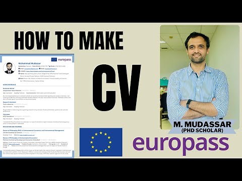 Step#1 How to Create a Europass CV ? A complete Step by Step Guide