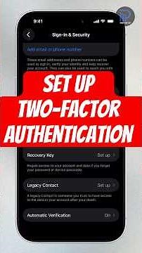 Set Up Two-Factor Authentication on iPhone 17 Series