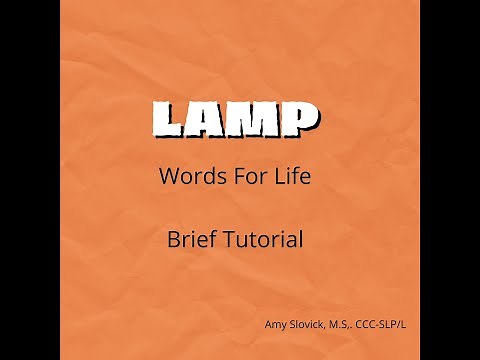 LAMP Words For Life AAC Tutorial