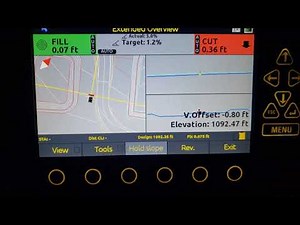 Grading with Leica GPS system - CASE 850M Dozer