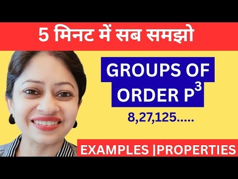 Groups of Order p³ | Abelian & Non-Abelian Cases Explained | B.Sc / M.Sc / NET / IIT JAM